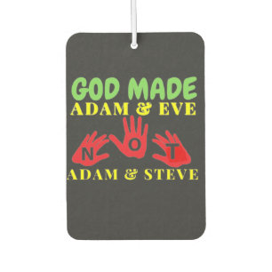 God Made Adam en Eve Not Adam en Steve Luchtverfrisser
