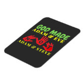 God Made Adam en Eve Not Adam en Steve Magneet (Linkerzijde)
