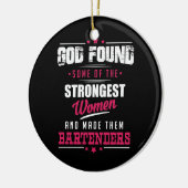 God Made Bartenders Hilarious Profession Design Keramisch Ornament (Links)