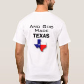 God Made Breakfast en God Made Texas T-shirt (Achterkant)