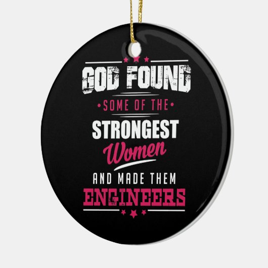 God Made Engineers Hilarious Profession Design Keramisch Ornament (Links)