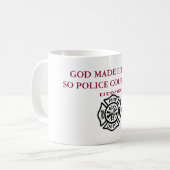 God Made Firemen Mok (Voorkant links)