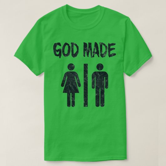 God Made Mannen Women Funny Christelijke Tanktop (Design voorkant)