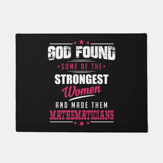 God Made Mathematici Hilarious Profession dsgn Deurmat (Voorkant)