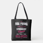 God Made Medical Assistants Hilarious Profession Tote Bag (Achterkant)