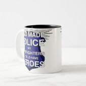 God Made Police Coffee Mok (Voorkant links)