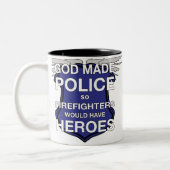 God Made Police Coffee Mok (Links)