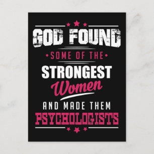 God Made Psychologen Hilarious Profession Design Briefkaart