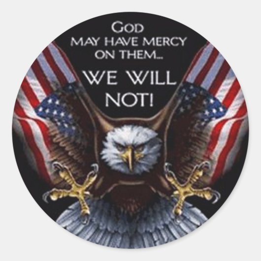 God mag genade hebben ronde sticker (Voorkant)