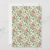 God met de Rode en Groene Religieuze Foto van ons Feestdagenkaart (Achterkant)