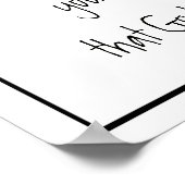 God met jou altijd nooit alleen Inspirerend Poster (Hoek)