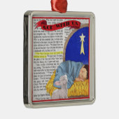 God met ons kerstversiering metalen ornament (Rechts)