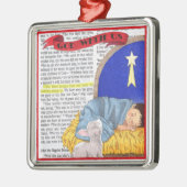 God met ons kerstversiering metalen ornament (Links)