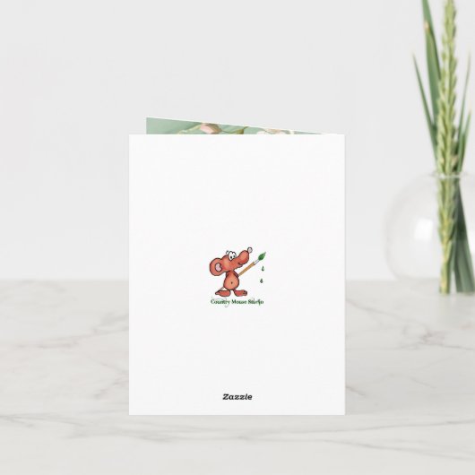 God met u steunt nooit alleen Comfort Flowers C Kaart (Achterkant)