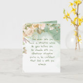 God met u steunt nooit alleen Comfort Flowers C Kaart (Gele Bloem)