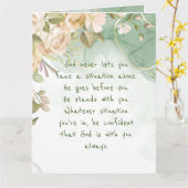 God met u steunt nooit alleen komfort bloemen kaart (Gele Bloem)