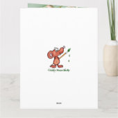 God met u steunt nooit alleen komfort bloemen kaart (Achterkant)