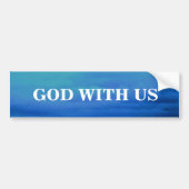 GOD MET US BUMPERSTICKER (Voorkant)