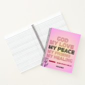 God, Mijn Liefde & Hulp Psalm 28:7 Spiraal Noteb Notitieboek (Binnen)