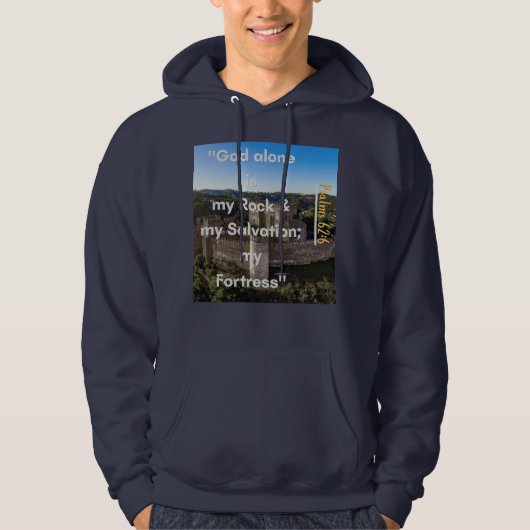 ''God Mijn Rots'' Hoodie (Voorkant)