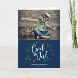 God Mistletoe jul feriehälsning Feestdagen Kaart