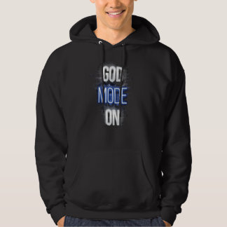 god mode aan videospellen computer it nerd geek hoodie