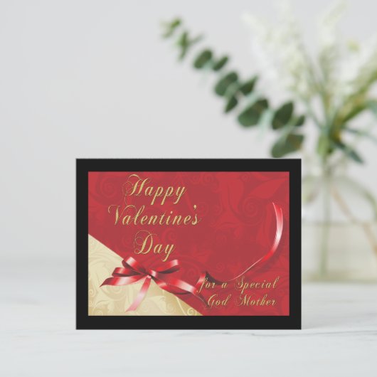 God Moeder Valentijn Briefkaart (Staand voorkant)