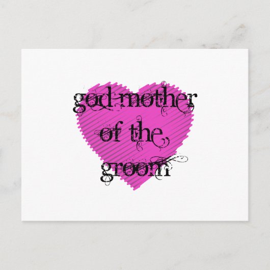 God Moeder van de Groom Briefkaart (Voorkant)