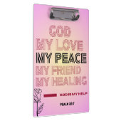   God, My Love & Help Psalm 28:7  Klembord (Rechts)