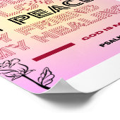 God, My Love & Peace – Psalm 28:7 Poster (Hoek)