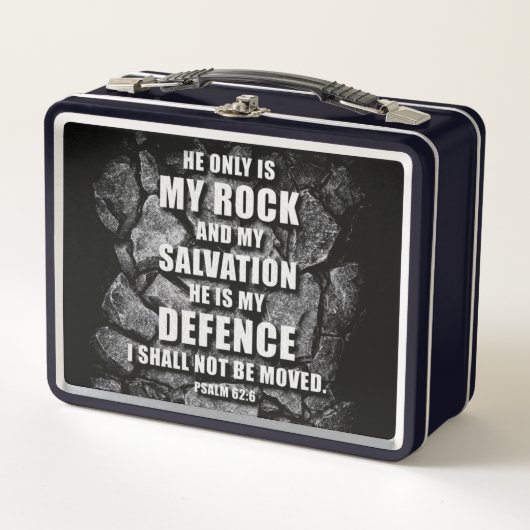 GOD My Rock & Salvation - Christelijke Faith Verse (Voorkant)