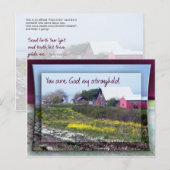 God my Stronghold Briefkaart (Voorkant / Achterkant)