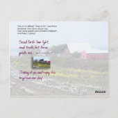 God my Stronghold Briefkaart (Achterkant)