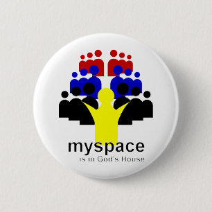 God MySpace Ronde Button 5,7 Cm