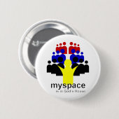 God MySpace Ronde Button 5,7 Cm (Voorkant /achterkant)
