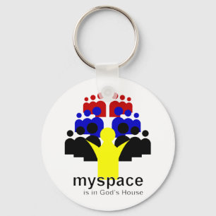 God MySpace Sleutelhanger