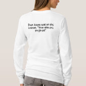 God nam mijn mannetje en maakte het zijn boodschap t-shirt (Achterkant)