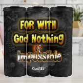 God niets is onmogelijk gloed thermosbeker