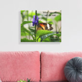 God noemt een vlinderschildoek canvas afdruk (Insitu (Woonkamer))