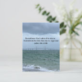 God noemt het storm briefkaart (Staand voorkant)