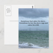 God noemt het storm briefkaart (Voorkant / Achterkant)