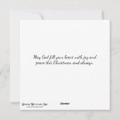 God of Hope Bijbelvers Chipmunk Kerstmis Feestdagenkaart (Achterkant)