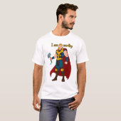 God of Thunder Power Design with Lightning Bolt T-shirt (Voorkant volledig)