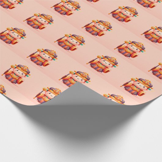 GOD OF WEALTH VERPAKKINGSPAPIER CADEAUPAPIER (Hoek)