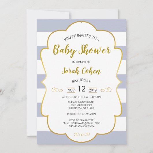 God omgeven Baby shower nodigt 1 uit Kaart (Voorkant)
