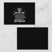 God Once zei Rottweiler | Funny Dog Lovers Visitekaartje (Voorkant / Achterkant)