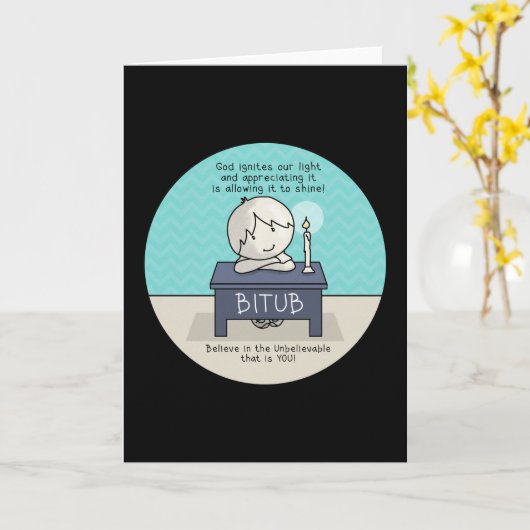 God onttrekt ons licht kaart (Gele Bloem)