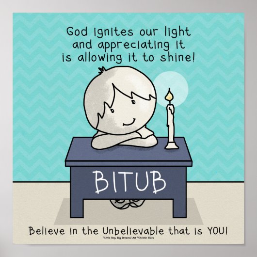 God onttrekt ons licht poster (Voorkant)