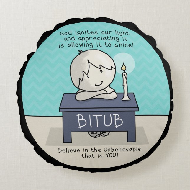 God onttrekt ons licht rond kussen (Voorkant)