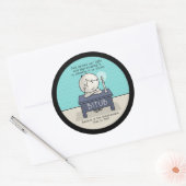 God onttrekt ons licht ronde sticker (Envelop)